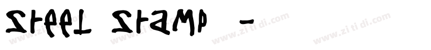 Steel Stamp钢印字体转换